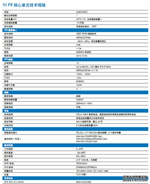 易损UPS 93PR